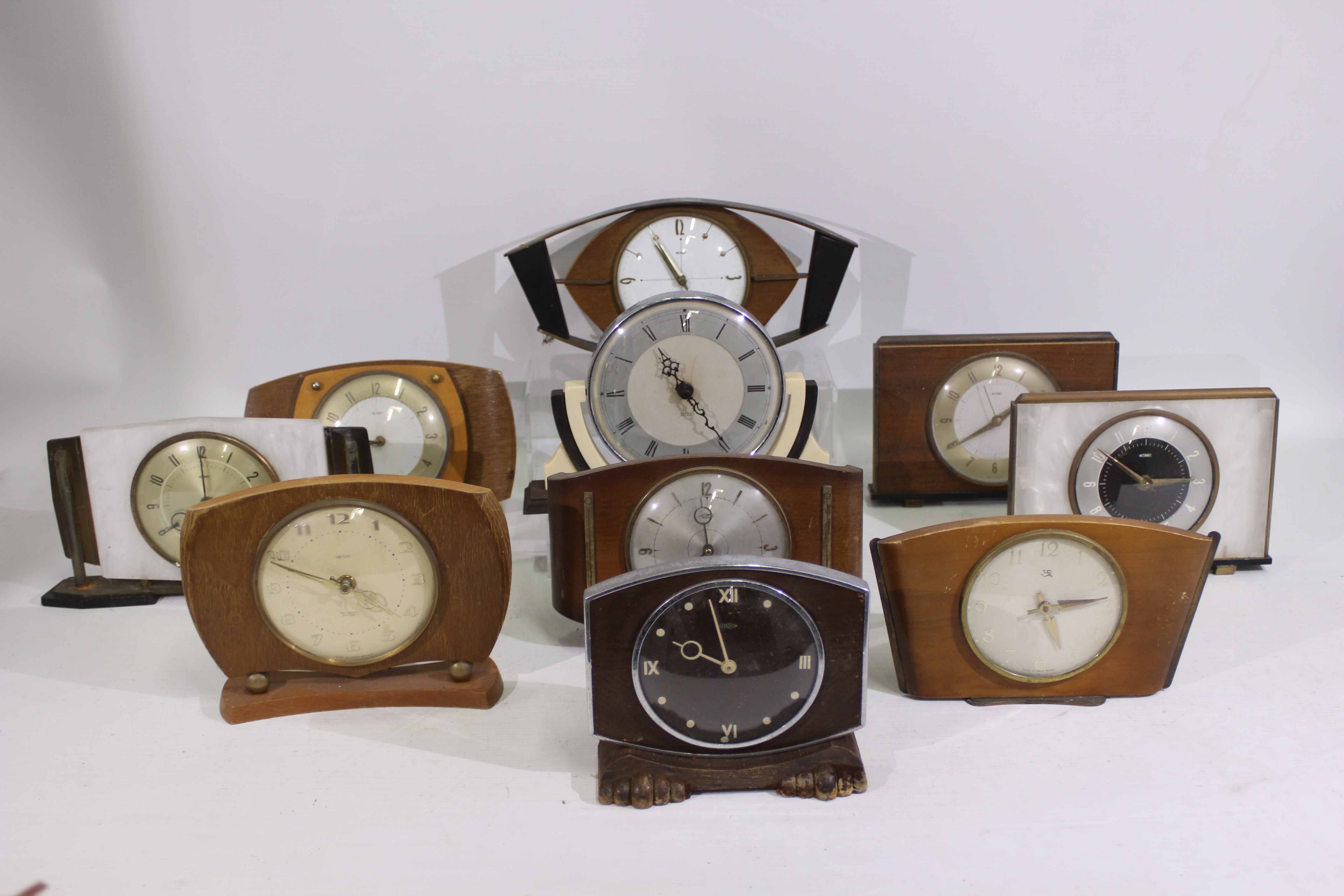 A collection of vintage clocks, predominantly by Metamec. - Image 2 of 6