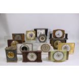 A quantity of vintage clocks to include Westclox, Bentima, Metamec and similar.