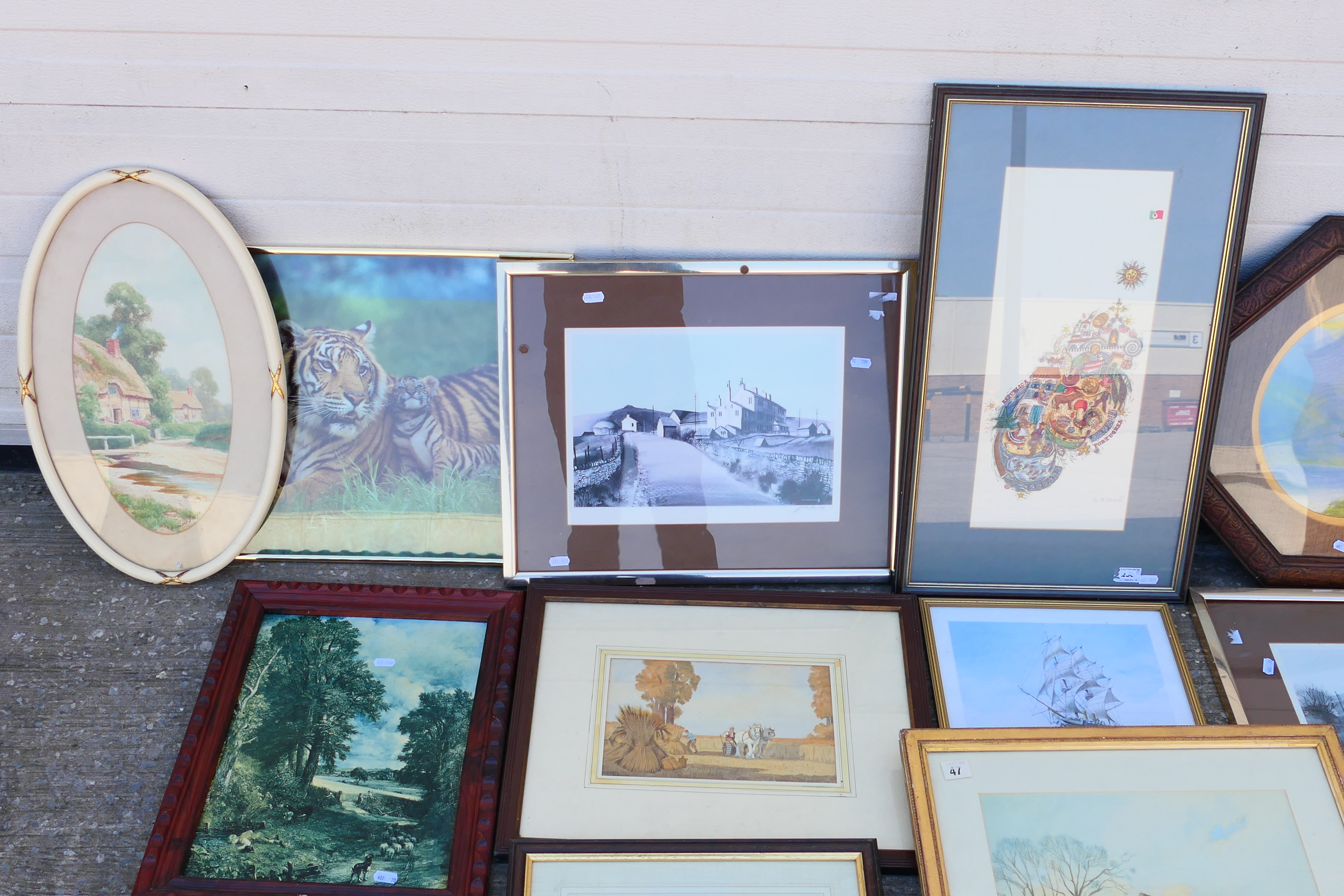 A collection of framed pictures, various image sizes. - Image 2 of 4