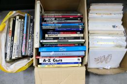 Various motoring books including Porsche