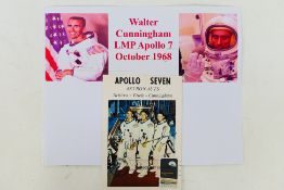 Astronaut autograph, Ronnie Walter Cunni