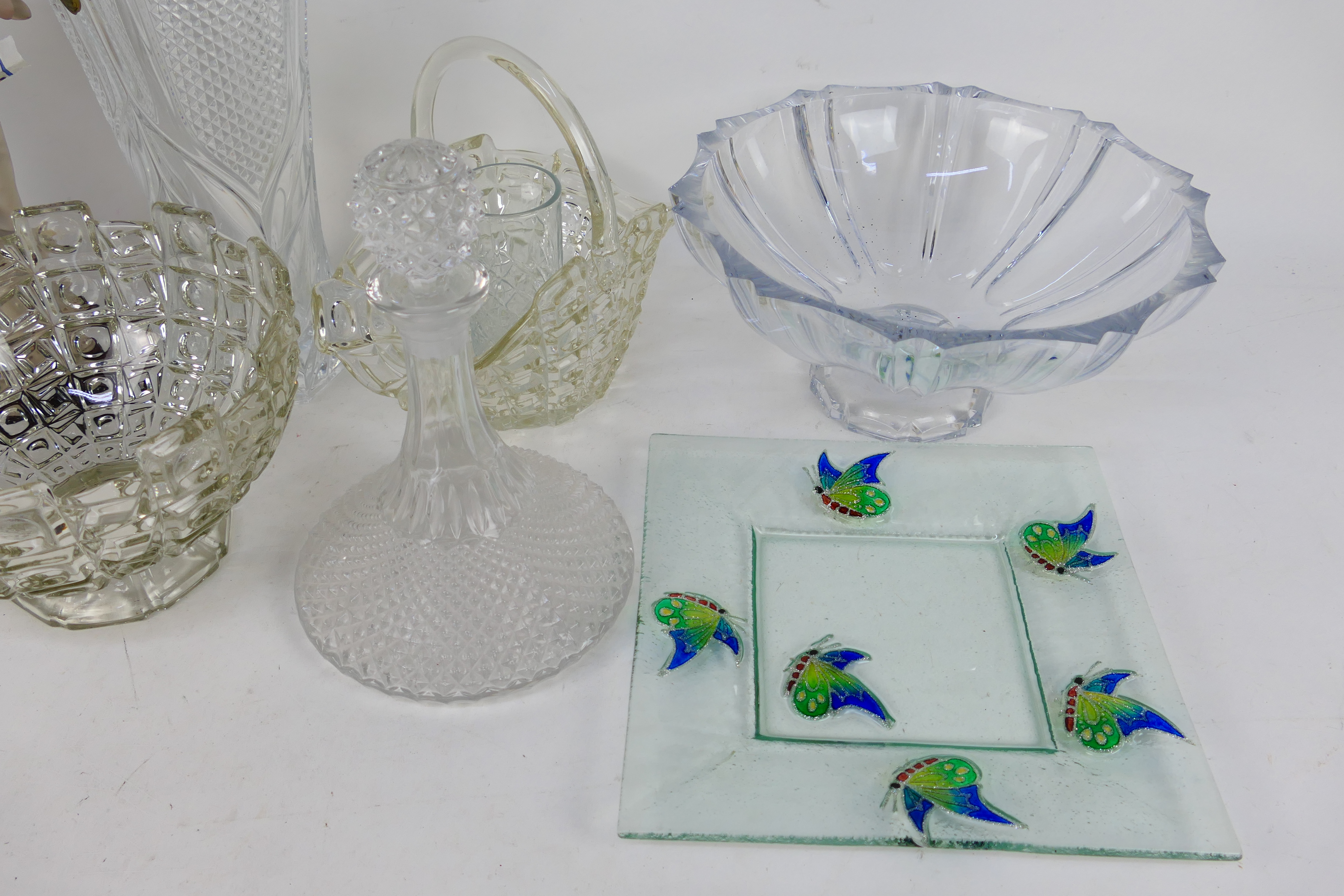 A quantity of glassware to include decanters, bowls vases and other. - Image 3 of 3