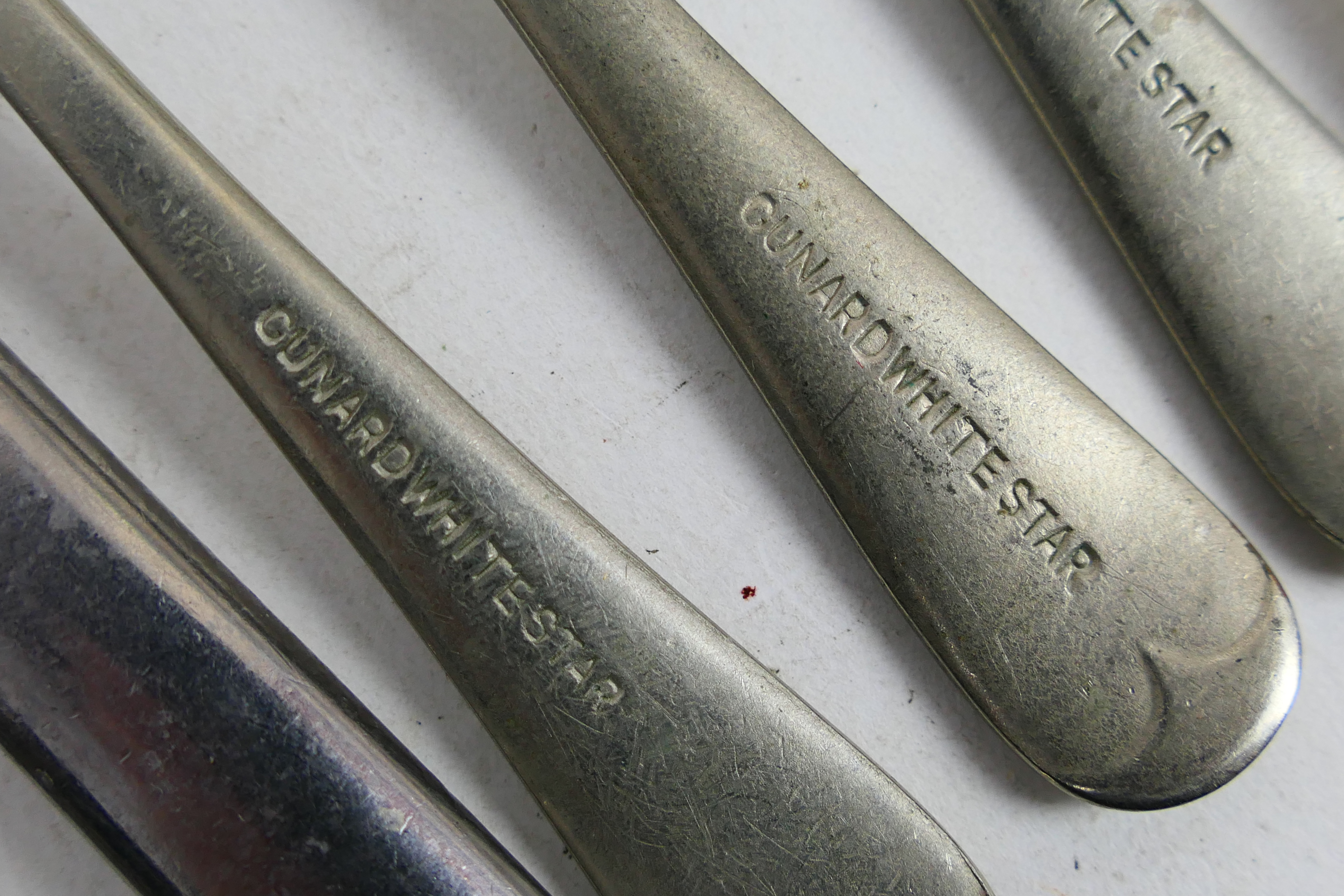 Mixed flatware, loose and cased to include three Cunard White Star Line knives and forks, - Image 7 of 8