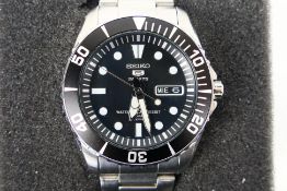 A Seiko 5 Sports automatic wrist watch 7S36 03C0,