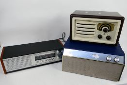 A vintage Ekco portable turntable, Roberts Radio and similar. [3].
