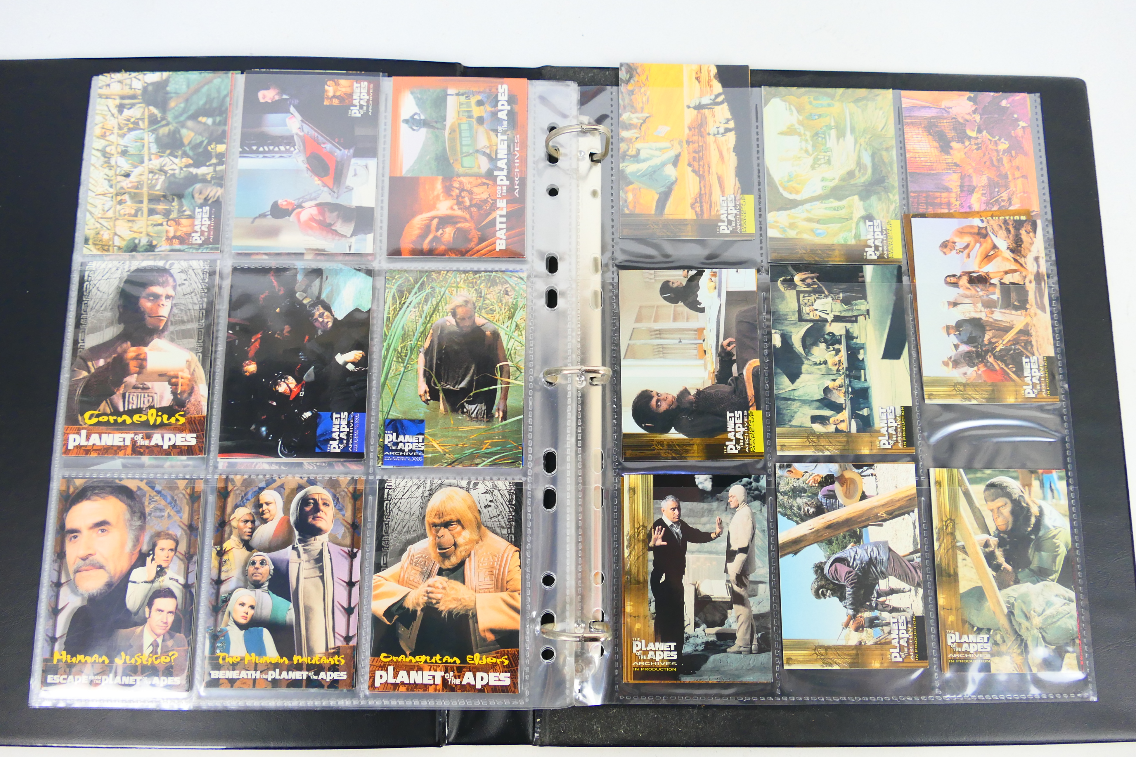 Two files of trade cards to include The X Files and Planet Of The Apes. [2]. - Image 4 of 9