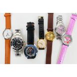 A collection of wrist watches to include Oris, Orient, Enicar, Titus and other.