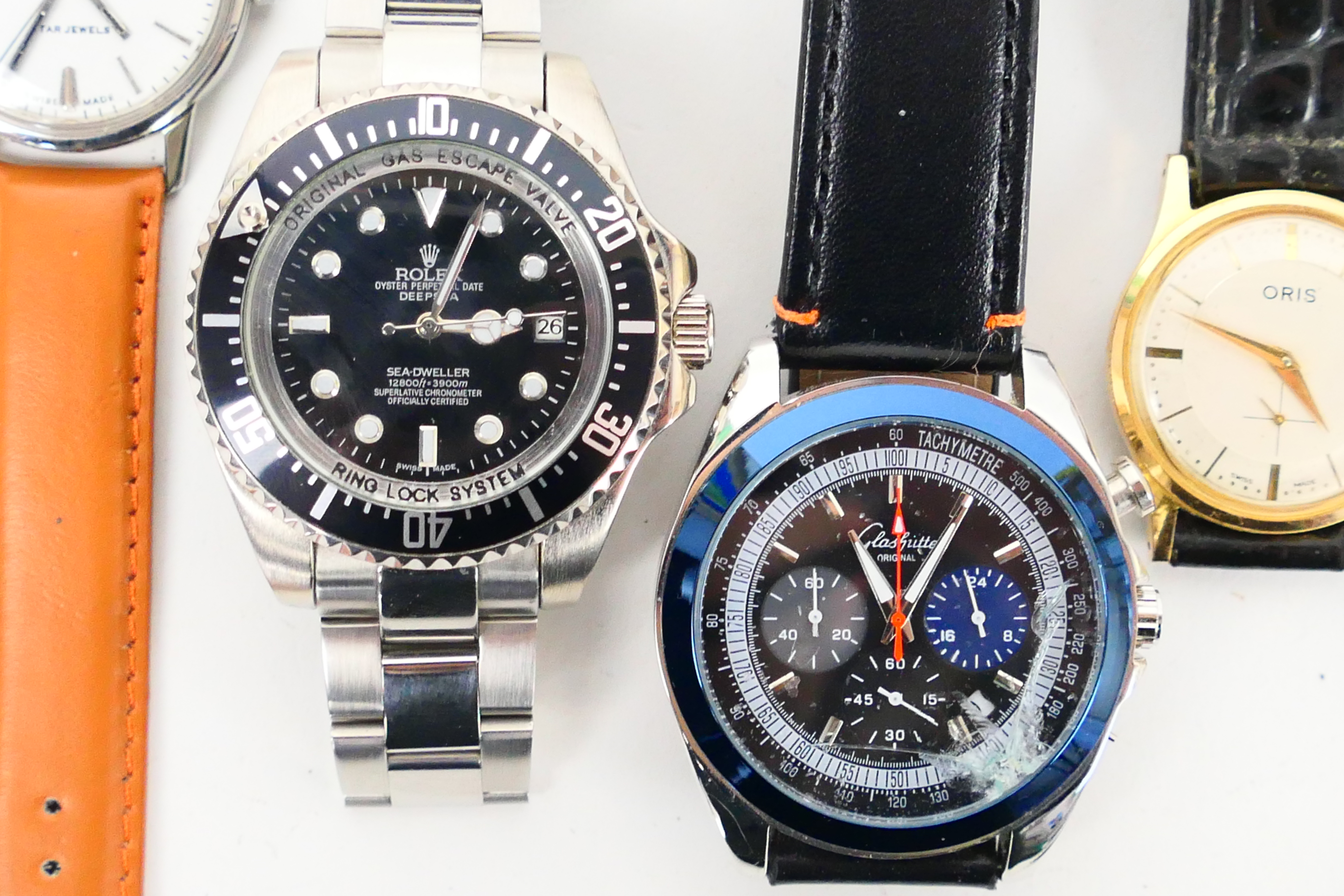 A collection of wrist watches to include Oris, Orient, Enicar, Titus and other. - Image 3 of 5