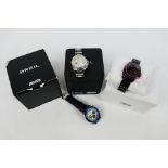 A gentleman's Breil stainless steel chronograph, boxed with paperwork, a limited edition LTD watch,