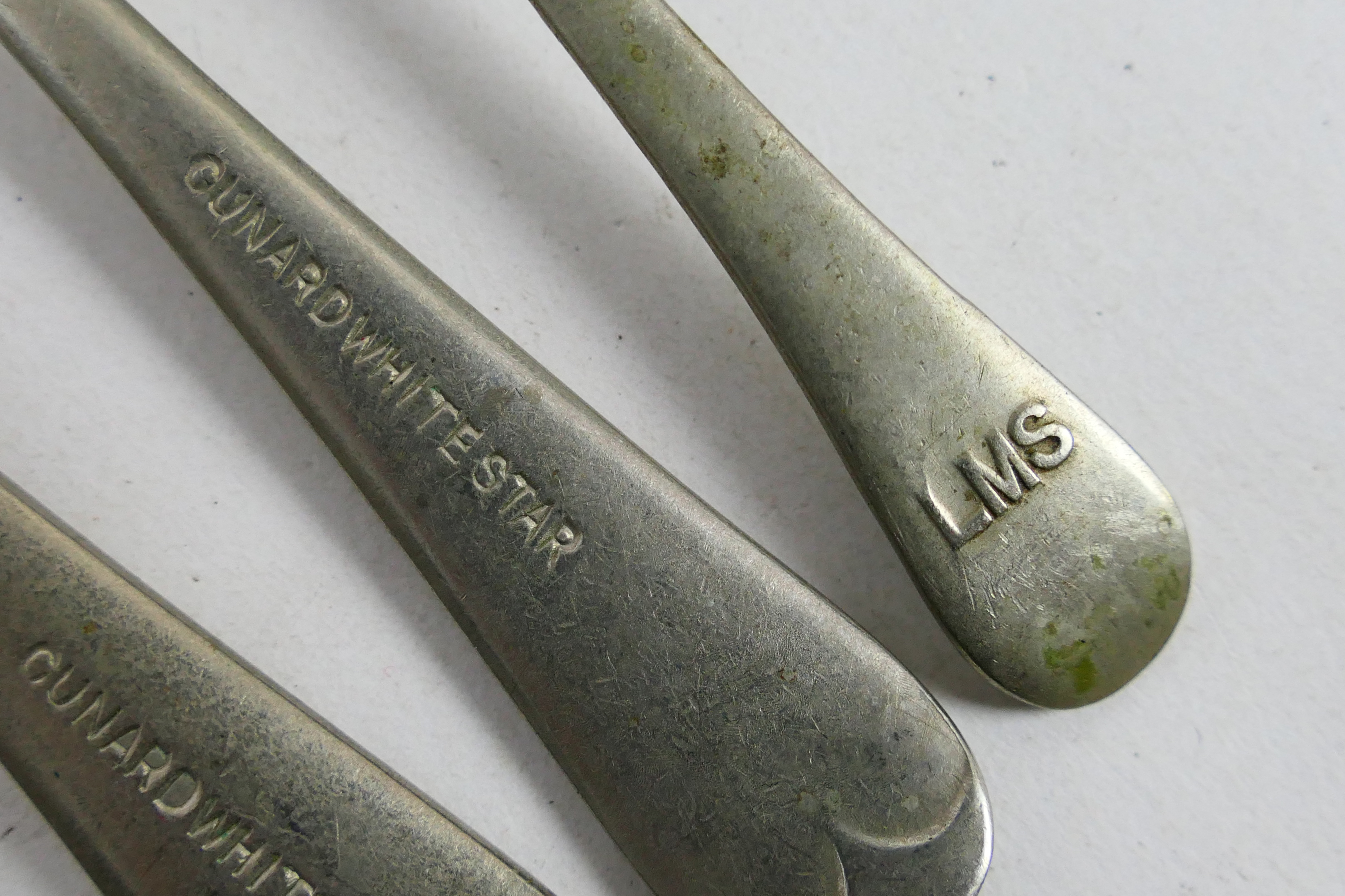 Mixed flatware, loose and cased to include three Cunard White Star Line knives and forks, - Image 8 of 8