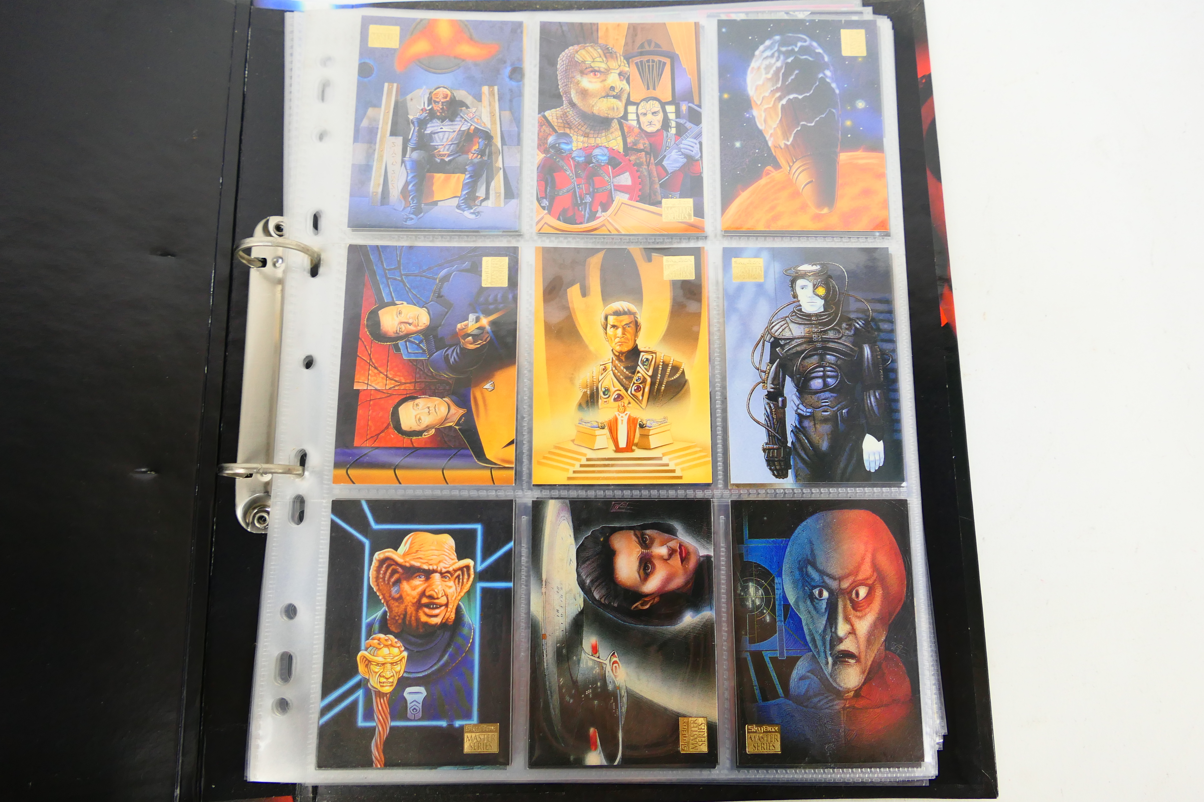 Two files of trade cards to include Star Wars and Star Trek. [2]. - Image 7 of 8