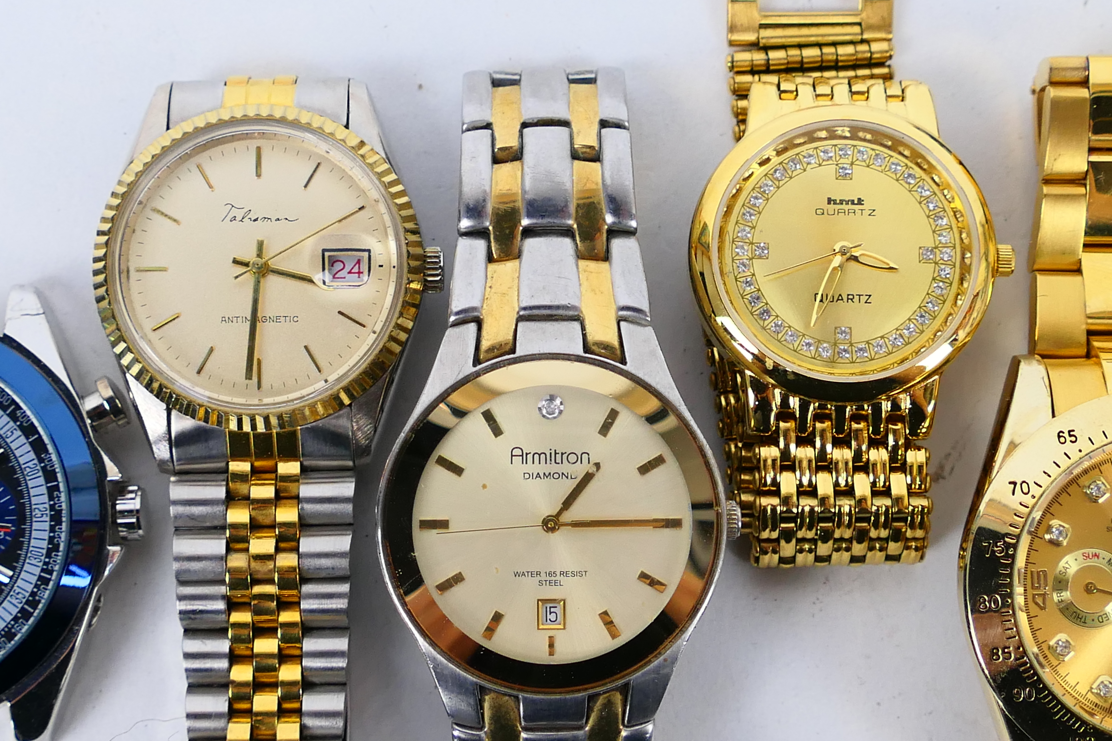 A quantity of wrist watches to include Titus, Orient, Armitron, HMT and other. - Image 3 of 5