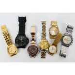 A collection of wrist watches to include Bentima, Swistar, Boxio, Sandoz and other.