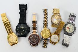 A collection of wrist watches to include Bentima, Swistar, Boxio, Sandoz and other.