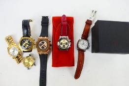 A group of watches (part boxed) to include Dudin Design, Boxio, Alpha 1993 and other.