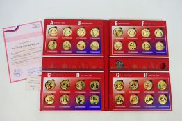 A World Cup 2018 Participants gold plated coin collection contained in fitted folder,