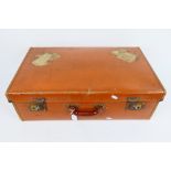 Vintage suitcase - A vintage suitcase, no Makers Mark, 'Made in England' on the handle.