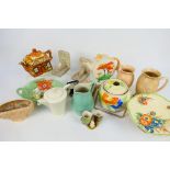 Mixed ceramics to include Withernsea, Arthur Wood, a Beswick dog model # 907 and similar,