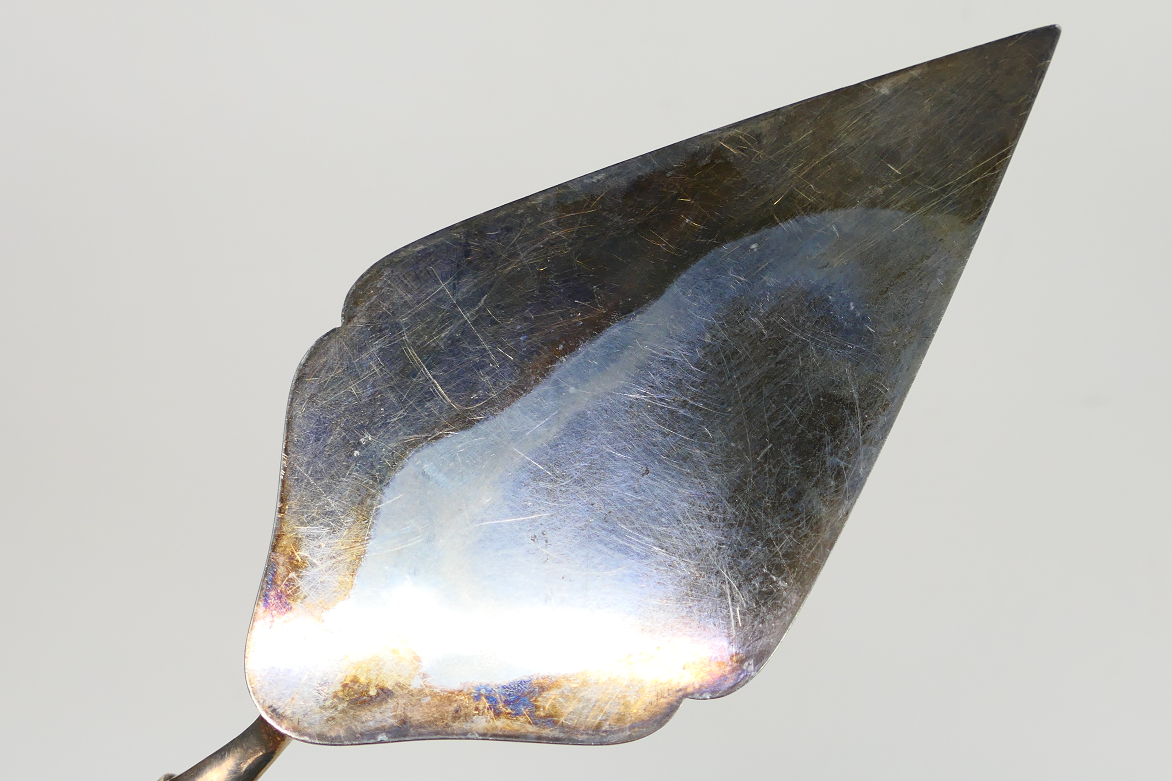 A Victorian silver plated presentation trowel engraved Presented To Mr Henry Whitworth Of - Image 4 of 7