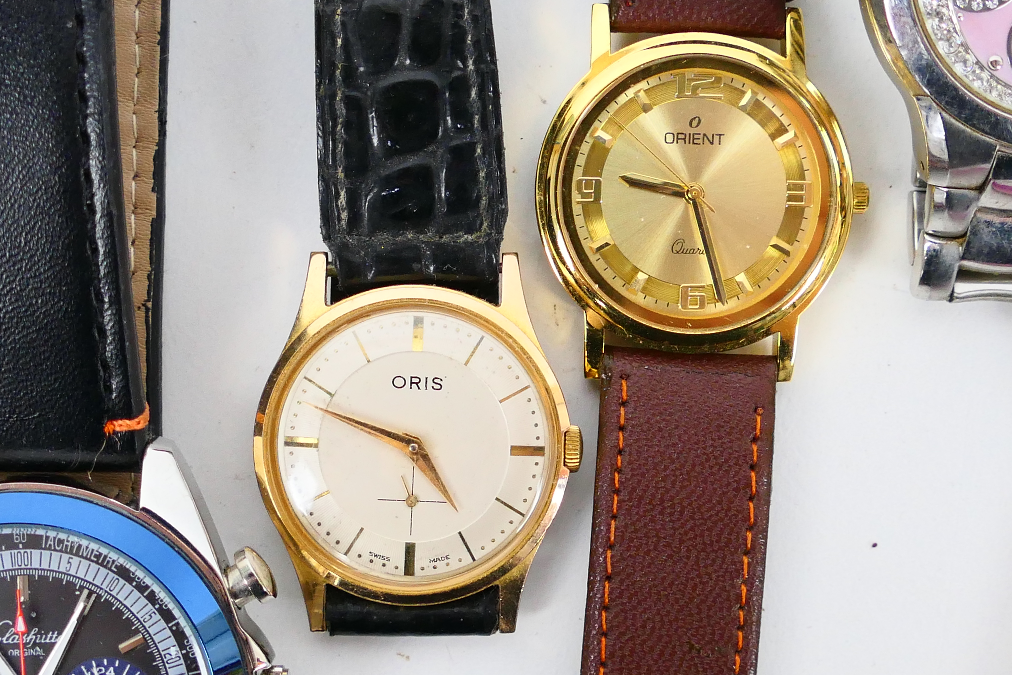 A collection of wrist watches to include Oris, Orient, Enicar, Titus and other. - Image 4 of 5