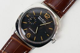 A gentleman's automatic wrist watch, marked to the dial Marina Militare,