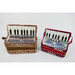 Two vintage Italian accordions for child