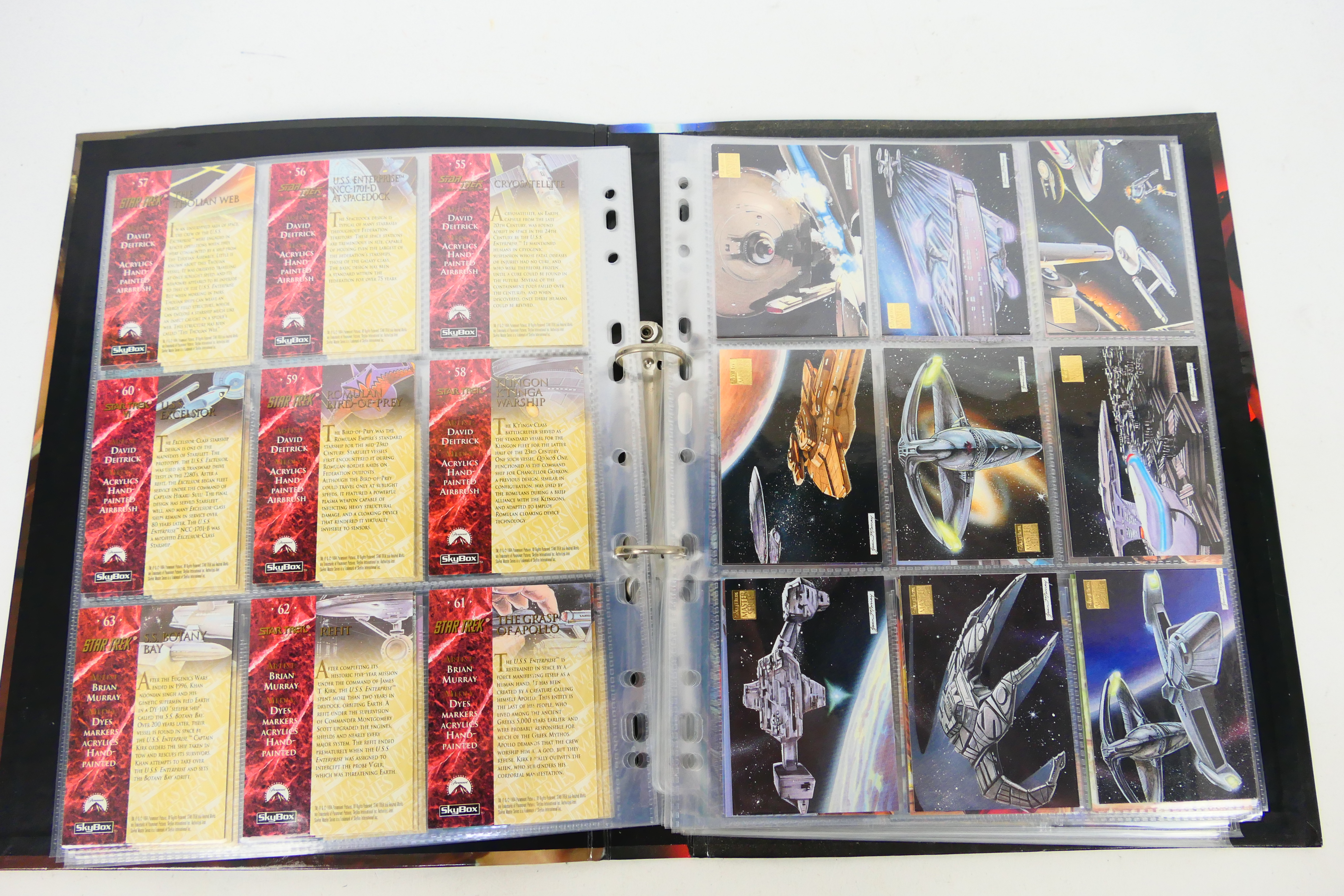 Two files of trade cards to include Star Wars and Star Trek. [2]. - Image 5 of 8