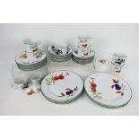 Royal Worcester - A collection of dinner and tea wares in the Evesham Vale pattern,