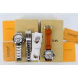 Two boxed Parnis wrist watches, with paperwork. [2].