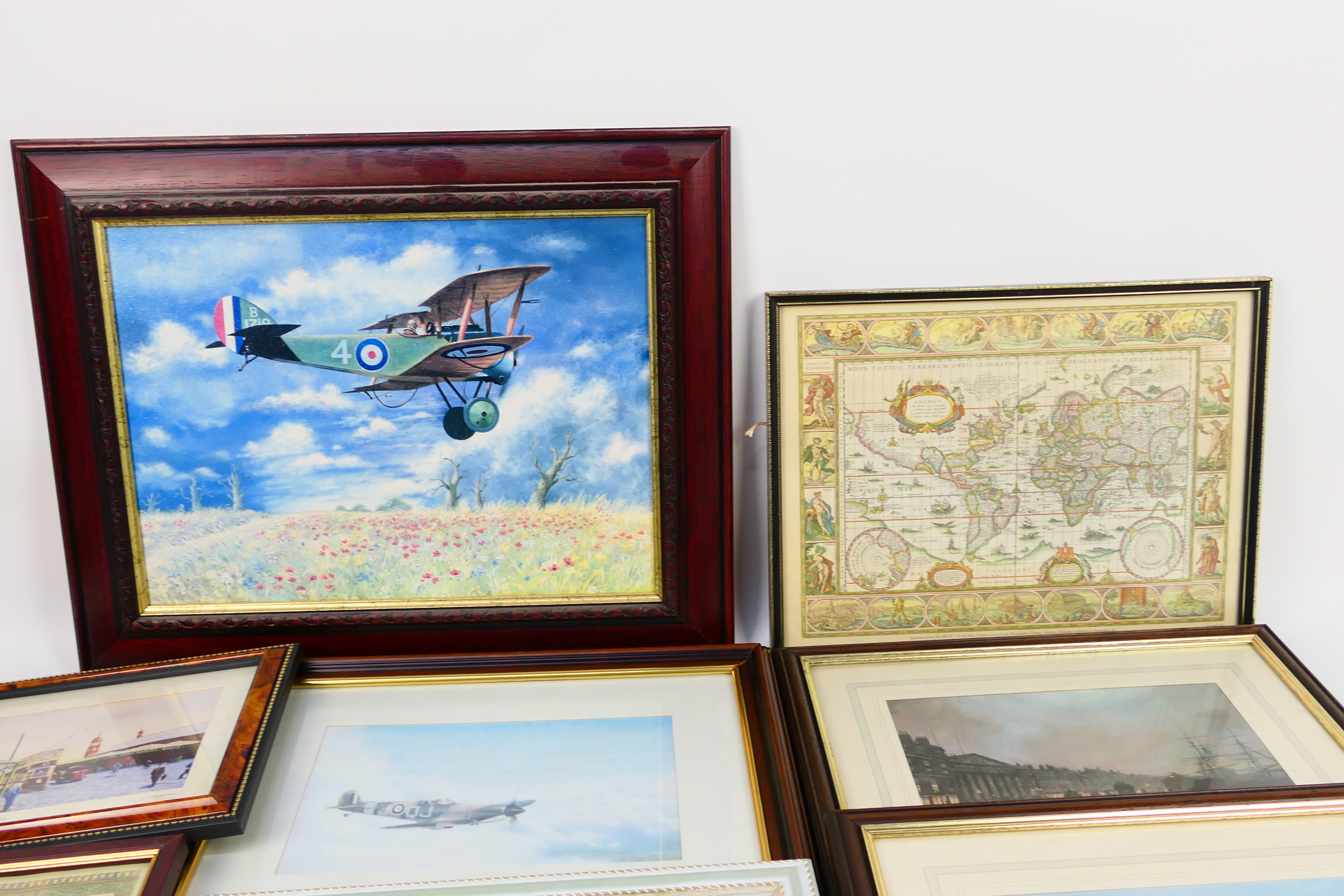 A group of framed prints, various sizes. - Image 2 of 4