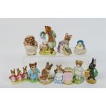 A group of ten Beswick Beatrix Potter figures, largest approximately 12 cm (h).
