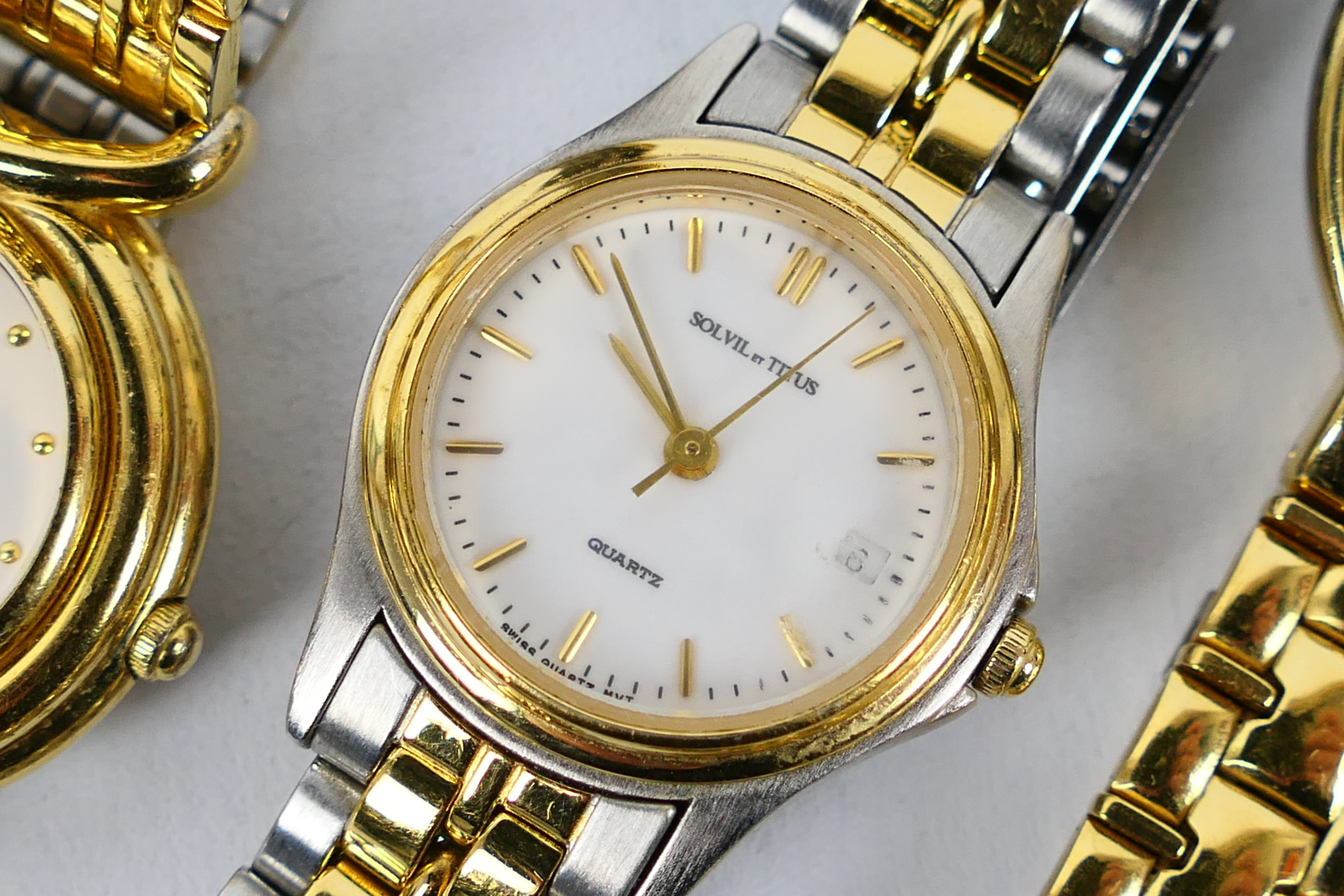 Three lady's gold plated bracelet watches - Image 3 of 4