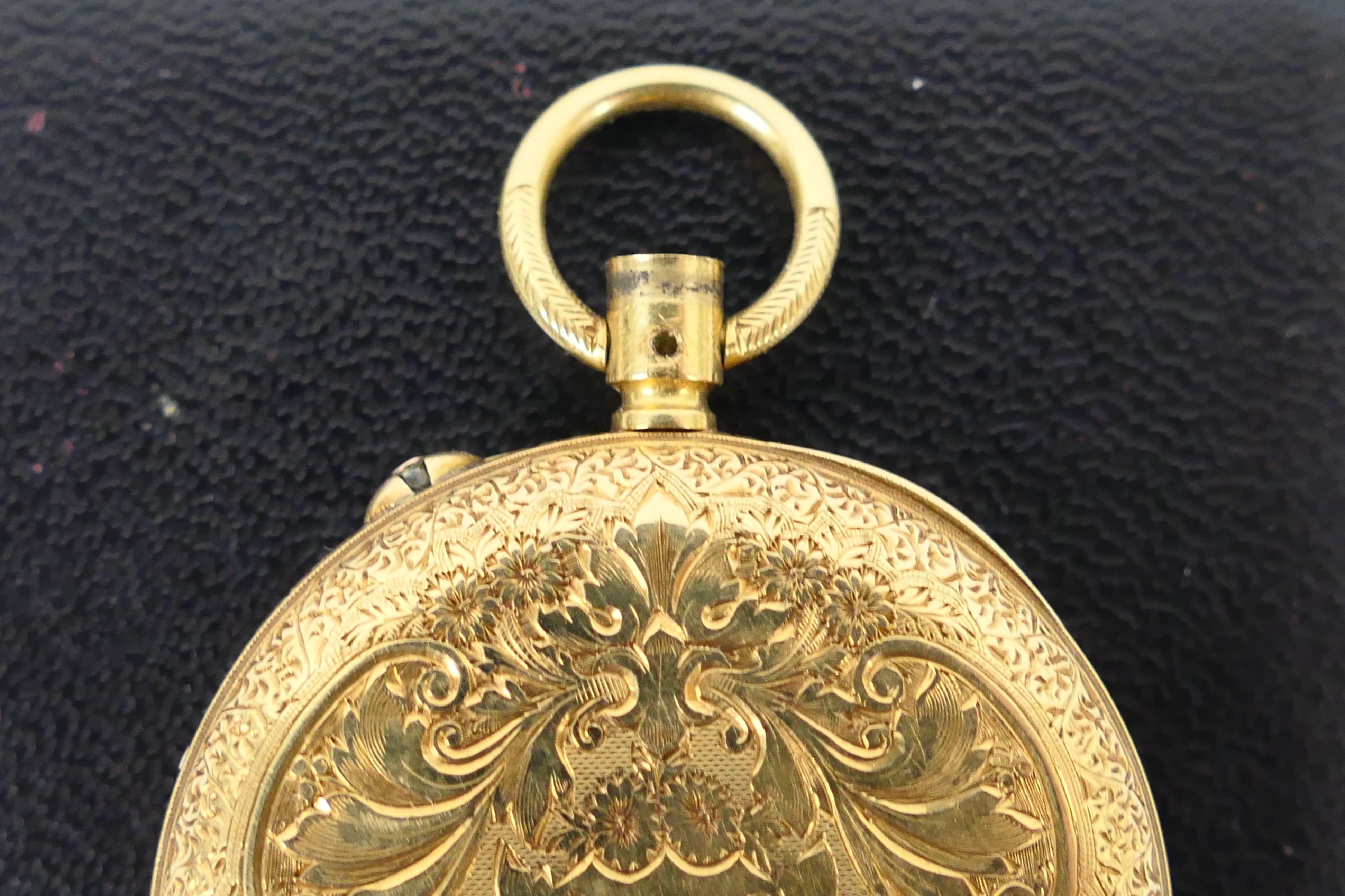 A lady's 18 carat gold cased pocket watch, - Image 5 of 7
