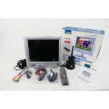 A Lloytron 10.4" LCD Portable Television with remote, with original box.