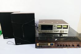 Stereo Equipment - Lot to include a Technics 615 Stereo Cassette Deck,