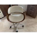 Taskers Furniture - a good quality modern contemporary office chair with adjustable seat height and