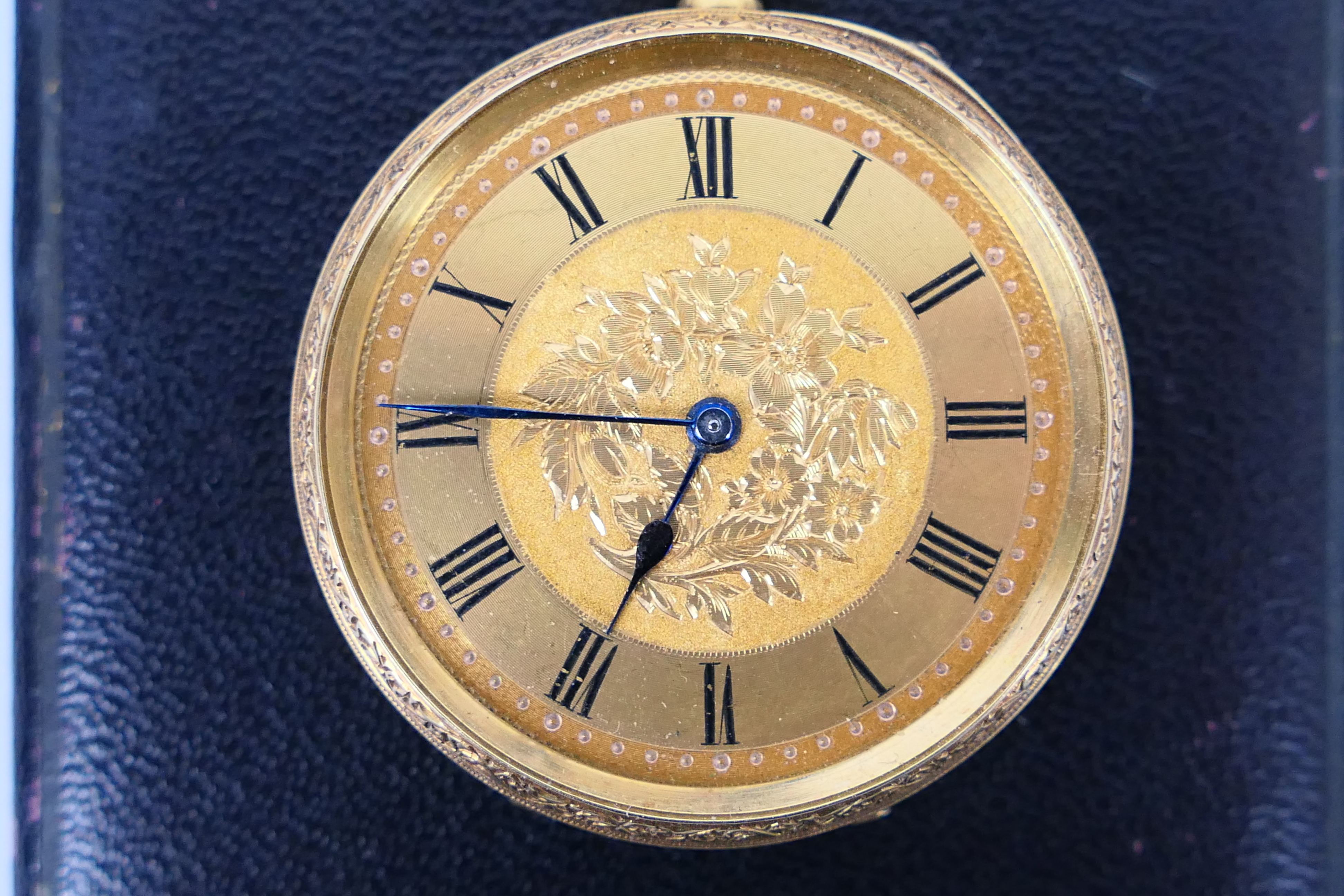 A lady's 18 carat gold cased pocket watch, - Image 2 of 7