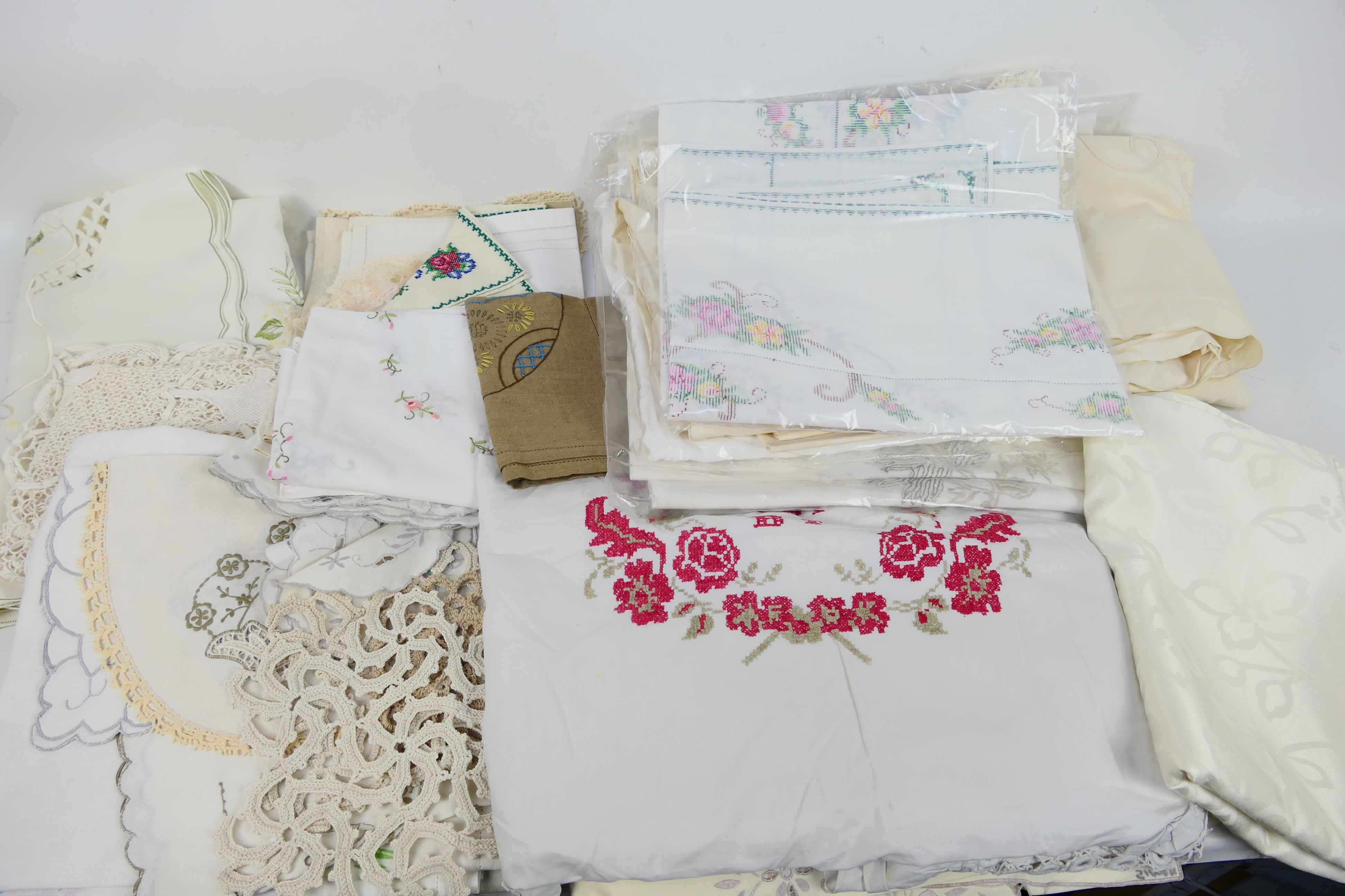 A collection of vintage linen.