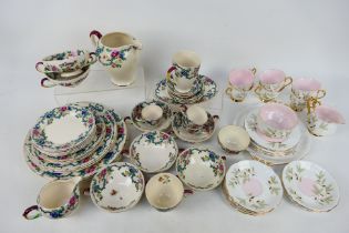A quantity of Royal Cauldon dinner and tea wares in the Victoria pattern and a boxed 21 piece Royal