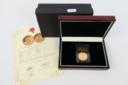 Double Sovereign - A Queen Elizabeth II 2017 Remembrance double sovereign, Gibraltar issue,
