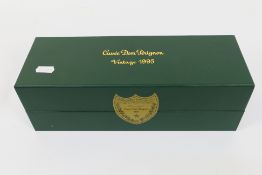 Cuvee Dom Perignon, vintage 1995, 750ml, 12.5% abv, contained in sealed presentation box.