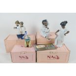 Four boxed Nao figures / groups to include My Perfect Bundle, Little Sweetheart and other,