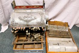 An antique Stevensons National cash register, for restoration.