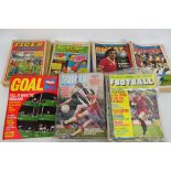 A quantity of vintage football related publications to include Tiger, Scorcher, Shoot and Goal. [W].