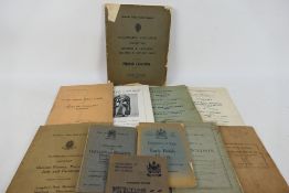 A small collection of antique and later auction and art exhibition catalogues to include The