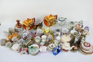 A collection of mixed ceramics.