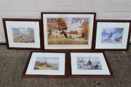A group of four limited edition prints after Archibald Thorburn,