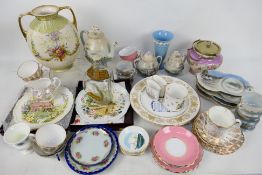A collection of ceramics to include Colclough, Wedgwood, Royal Albert, Japanese,