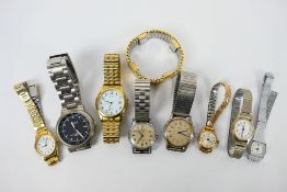 A group of wrist watches to include Roamer, Citizen, Sekonda, Timex and other.