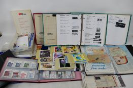 Philately - Lot to include a binder of UK and foreign stamp books, philatelic literature, PHQ cards,